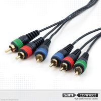 Cable de Vídeo Componente, 1m, m/m