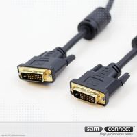 Cable DVI-D Doble Enlace, 5m, m/m