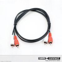 Cable de 2x RCA a 2x RCA, 1m, m/m