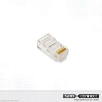 Conector RJ-45 8P8C para UTP Cat 5e, set 10 p.